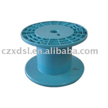 blue copper wire plastic spools